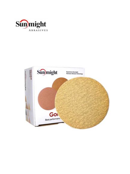 Sunmight Gold 02306 Open Coated Sanding Disc, 6 in, P80 Grit, Premium Aluminum Oxide, PSA Attachment