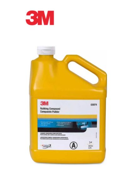 3M™ 05974 Rubbing Compound, 1 gal Bottle, Tan, Liquid, Compound