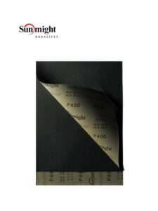 Sunmight 08116 Plain Sheet, 9 in W x 11 in L, P400 Grit, Aluminum Oxide Abrasive, Wet/Dry