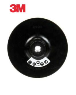 3M™ 09450 917 Series Regular Disc Pad Holder, 7 in Dia, 5/8 in – 11 TPI Arbor, Hook and Loop Attachment