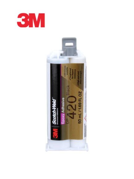 Scotch-Weld™ 14873 DP420 Series Two-Part Epoxy Adhesive, 50 mL Cartridge, Black, Paste,24 hr at 72 deg F Curing