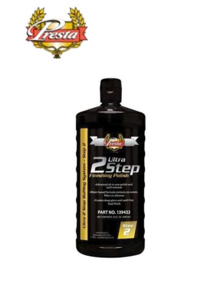 Presta Ultra 2 Step® 139432 Finishing Polish, 32 oz Bottle, Light Gray