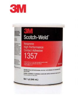 Scotch-Weld™ 19892 1357 Series High Performance Contact Adhesive, 1 qt Can, Liquid, Gray/Green, 30 min Curing