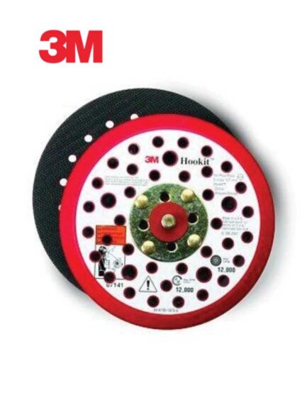 3M™ 20356 203 Series Dust Control Low Profile Disc Pad, 6 in Dia, 5/16 in - 24 TPI Arbor, Hook and Loop Attachment