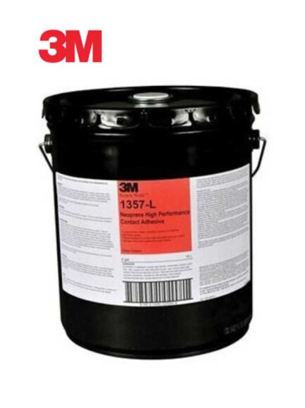 3M™ 22590 1357L Series High Performance Contact Adhesive, 5 gal Pail, Gray/Green, Liquid