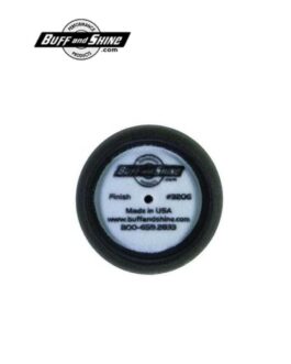 BUFF and SHINE 320G Curved Back Grip Pad, 3 in Dia, 1 in THK, Hook and Loop Attachment, Polyester Foam Pad, Black