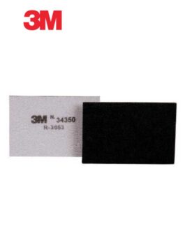 3M™ 34350 Flexible Abrasive Interface Pad, 5 in L x 3 in W, Hook and Loop Attachment