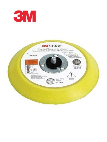 3M™ 35576 45 deg Disc Pad, 6 in Dia, 5/16 in - 24 TPI Arbor, PSA Attachment - Imagen 2