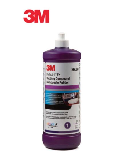 Perfect-It™ 36060 EX AC Rubbing Compound, 1 qt Bottle, White, Liquid