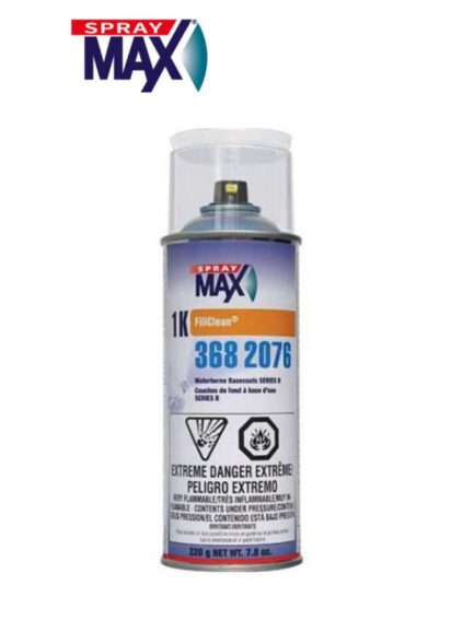 SprayMax® FillClean® 3682076 Series B Waterborne Basecoat, 7.8 oz Aerosol Can, Clear