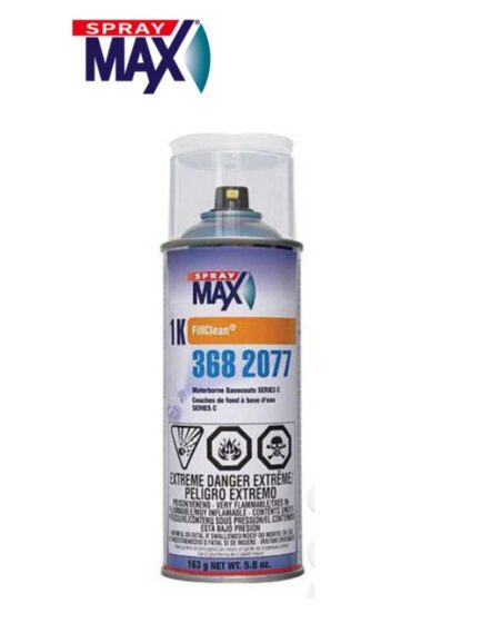 SprayMax® FillClean® 3682077 Series C Waterborne Basecoat, 5.8 oz Aerosol Can, Clear