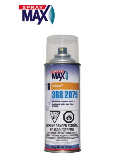 SprayMax® FillClean® 3682079 Series E Waterborne Basecoat, 5.5 oz Aerosol Can, Clear