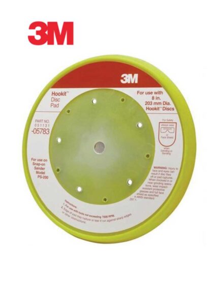 3M™ 05783 Disc Pad, 8 in Dia, Hook and Loop Attachment