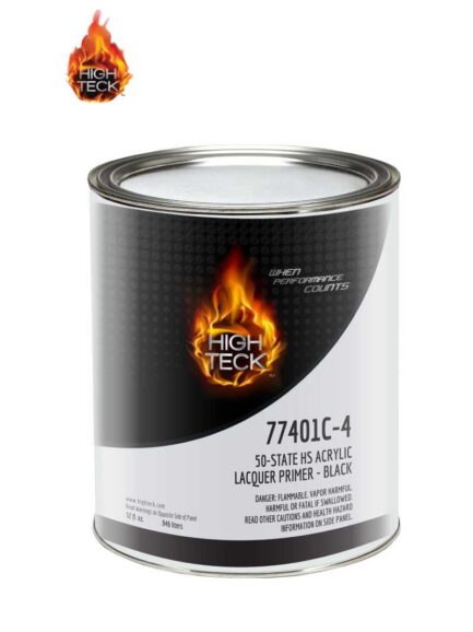 High Teck 77401C-4 50 State High Solids Acrylic Lacquer Primer-Black-QT
