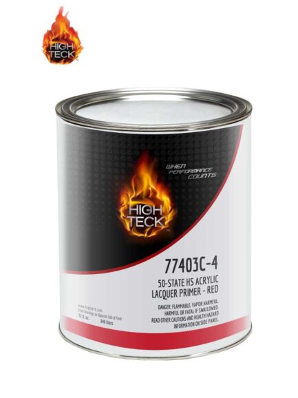 High Teck 77403C-4 50-State High Solids Acrylic Lacquer Primer-Red-QT