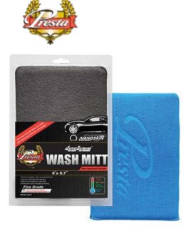 Presta NANOSKIN® AutoScrub™ 8130723 Fine Grade Wash Mitt, 8.7 in L x 6 in W, Polymer Clay, Blue