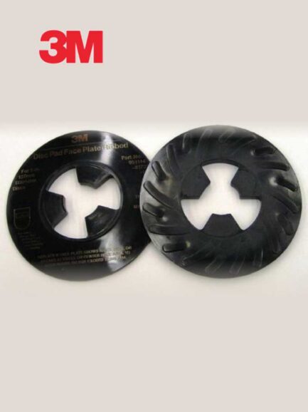 3M™ 81733 817 Series Retainer Nut Ribbed Disc Pad Face Plate, 5 in Dia, Disc Pad Hub Attachment