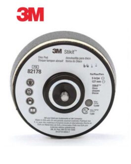 3M™ 82178 821 Series Dust Control Regular Disc Pad, 5 in Dia, 5/8 in – 11 TPI Arbor, PSA Attachment