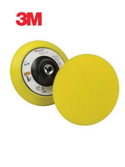 3M™ 85105 Dust Control Regular Disc Pad, 5 in Dia, 5/8 in - 11 TPI Arbor, Hook and Loop Attachment