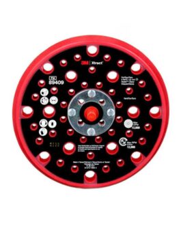 3M Xtract™ Back-up Pad, 89409, 6 in, Hard, Red, 10 ea/Case