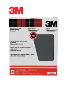 Wetordry™ 99420 Sanding Sheet, 9 in W x 11 in L, 400 Grit