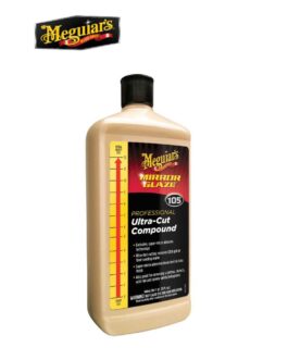 Meguiar’s® Mirror Glaze® M10532 Ultra-Cut Compound, 32 oz Bottle, Gloss Creamy White, Liquid