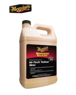 Meguiar's® Mirror Glaze® M2601 Hi-Tech Wax, 1 gal Can, High Gloss, Light Yellow, Liquid