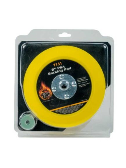 High Teck™ T151 Backing Pad, 6 in Dia, 10000 rpm, Medium Density, PSA, Polyurethane Foam