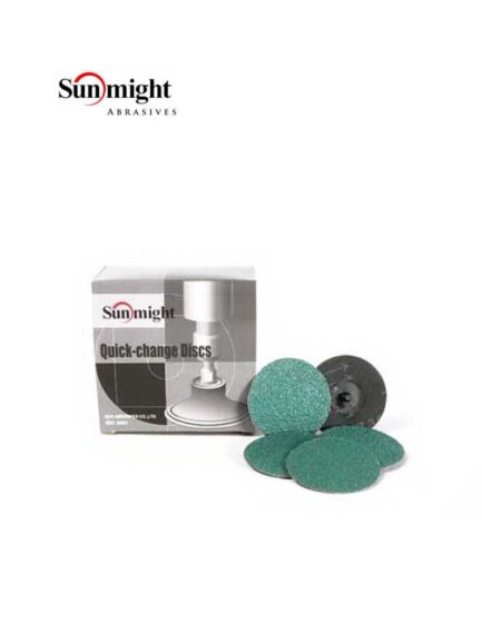 Sunmight 00102 Closed Coated Quick Change Disc, 3 in, P36 Grit, Alumina Zirconia, Roloc Attachment