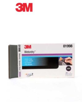 Imperial™ Wetordry™ 01998 401Q Series Abrasive Sheet, 5-1/2 in W x 9 in L, 3000 Grit, Fine Grade, Black