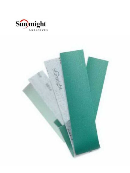 Sunmight Film 04206 Open Coated File Sheet, 2-3/4 in W x 16-1/2 in L, P80 Grit, PSA Attachment