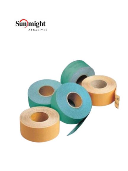 Sunmight Gold 22206 Open Coated Sheet Roll, 2-3/4 in W x 25 yd L, P80 Grit, Premium Aluminum Oxide Abrasive
