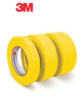 3M™ 06654 388N Automotive Refinishing Masking Tape, 55 m x 36 mm, 6.3 mil THK, Yellow, 388N