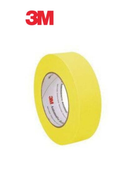 3M™ 06654 388N Automotive Refinishing Masking Tape, 55 m x 36 mm, 6.3 mil THK, Yellow, 388N
