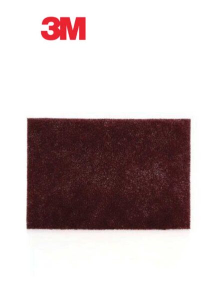 Scotch-Brite™ 07447 Non-Woven Sanding Hand Pad, 6 in W x 9 in L, 320/400 Grit, A Very Fine Grade, Maroon