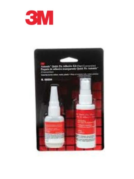 3M™ Automix™ 08224 Quick Fix Cyanoacrylate Adhesive Kit, Bottle, Liquid, Clear, 1 min Application