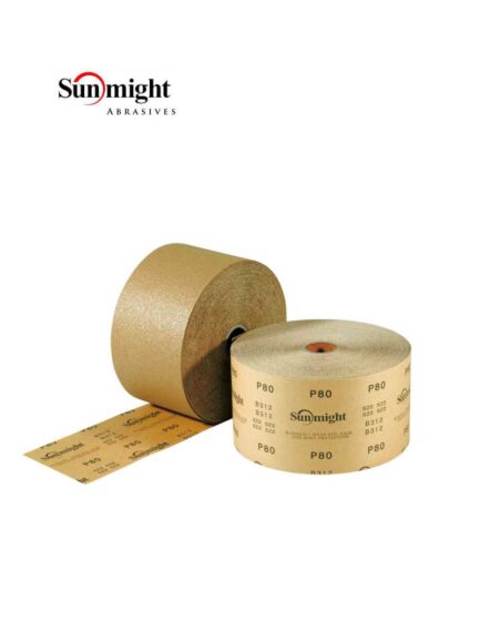 Sunmight Gold 22210 Open Coated Sheet Roll, 2-3/4 in W x 25 yd L, P180 Grit, Premium Aluminum Oxide Abrasive