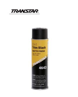 TRANSTAR® 4643 2 in 1 Trim, 20 oz Aerosol Can, Matte Black, 5 to 10 min Curing
