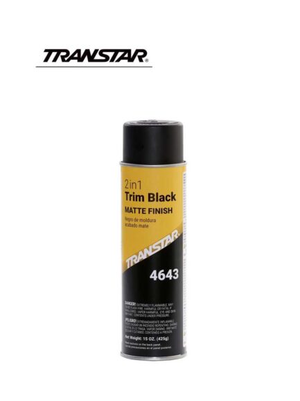 TRANSTAR® 4643 2 in 1 Trim, 20 oz Aerosol Can, Matte Black, 5 to 10 min Curing