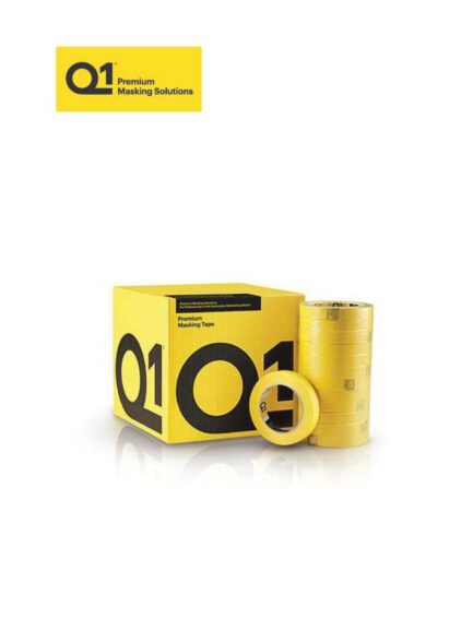 Q1® MTQ136 Premium Masking Tape, 55 m x 36 mm, 125 um THK, 24/case, Sun Yellow