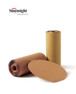 Sunmight Gold 00606 Open Coated Link Roll Sanding Disc, 6 in, P80 Grit, Premium Aluminum Oxide, PSA Attachment
