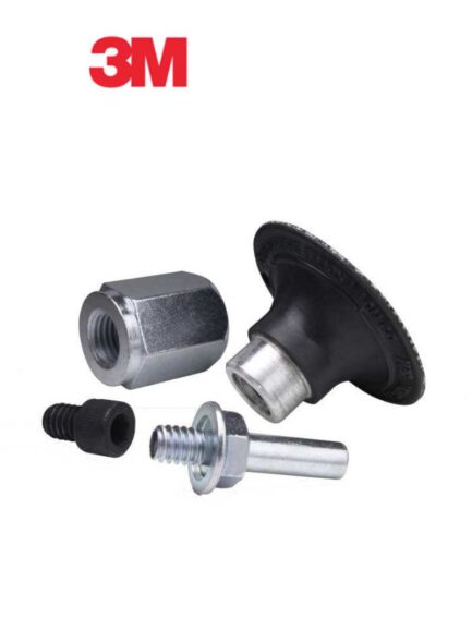 3M™ 05540 Round Disc Pad Assembly, 3 in Dia, 1/4 in - 20 TPI Arbor, Roloc™ TR Attachment
