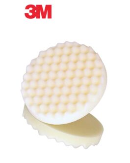 3M™ 05723 Single Sided Compound Pad, 8 in Dia, Hookit™ Attachment, Foam Pad, White