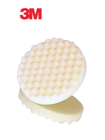 3M™ 05723 Single Sided Compound Pad, 8 in Dia, Hookit™ Attachment, Foam Pad, White