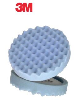 Perfect-It™ 05733 Single Sided Ultrafine Polishing Pad, 8 in Dia, Hook and Loop Attachment, Foam Pad, Blue