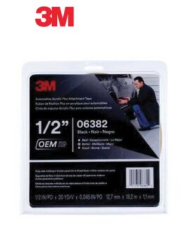 3M™ 06382 Automotive Attachment Tape, 20 yd x 1/2 in, 0.045 in THK, Black