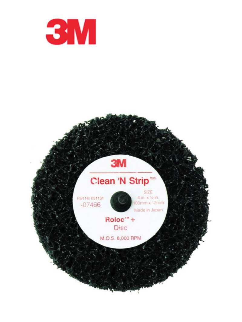 Scotch-Brite™ 07466 Non-Woven Quick-Change Clean and Strip Disc, 4 in Dia, 1/4 in Center Hole, Extra Coarse Grade