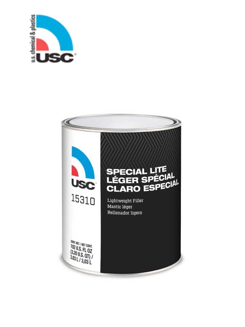USC® SPECIAL LITE 15310 Lightweight Body Filler, 1 gal, Gray, Paste/Gel, Lightweight