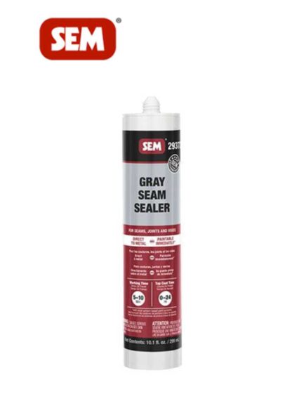 SEM® 29372 2900 1-Component Seam Sealer, 10.1 fl-oz Tube, Liquid, Gray, 1K Component, 24 hr at 70 deg F Curing