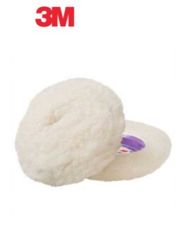 Perfect-It™ 30040 Single Sided Compounding Pad, 4 in Dia, Hook and Loop Attachment, Low Lint Wool Pad.